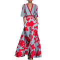 Noelle Abito Floreale da Donna – Abito Elegante Primaverile con Scollo a V Chic