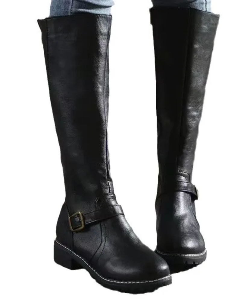 Nyla Bottines en cuir pour femme – Bottines élégantes confortables casual chic