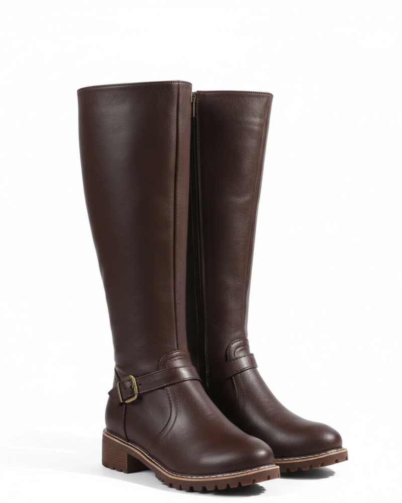 Nyla Bottines en cuir pour femme – Bottines élégantes confortables casual chic