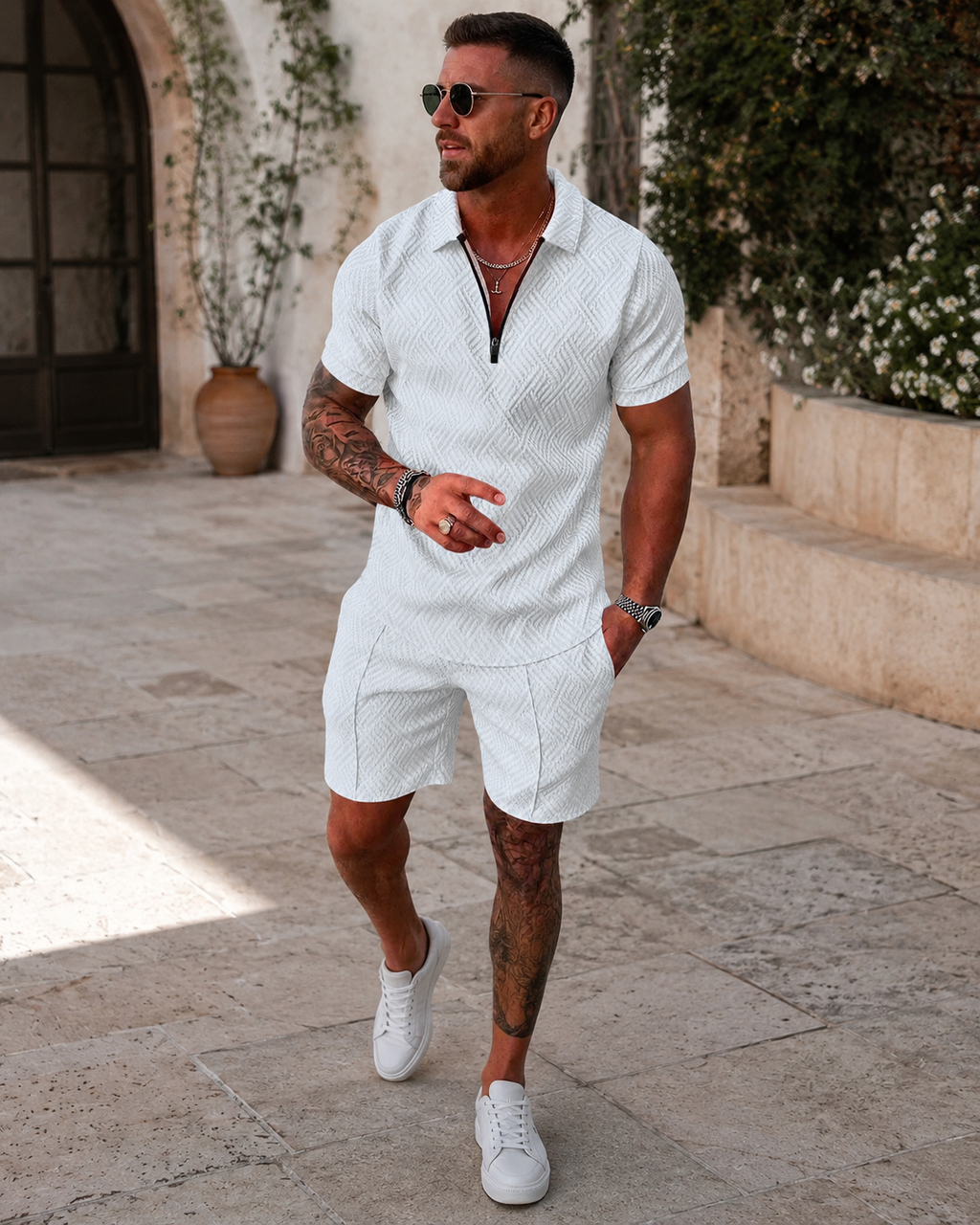 Oliver Conjunto de Verano Hombre – Algodón y Lino, Ligero y Transpirable