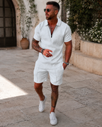 Oliver Conjunto de Verano Hombre – Algodón y Lino, Ligero y Transpirable