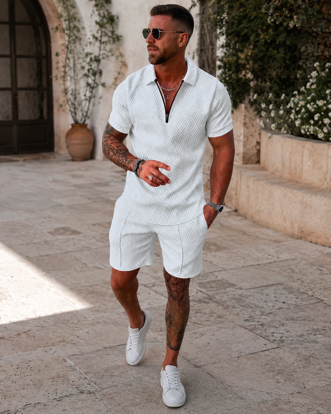 Oliver Conjunto de Verano Hombre – Algodón y Lino, Ligero y Transpirable