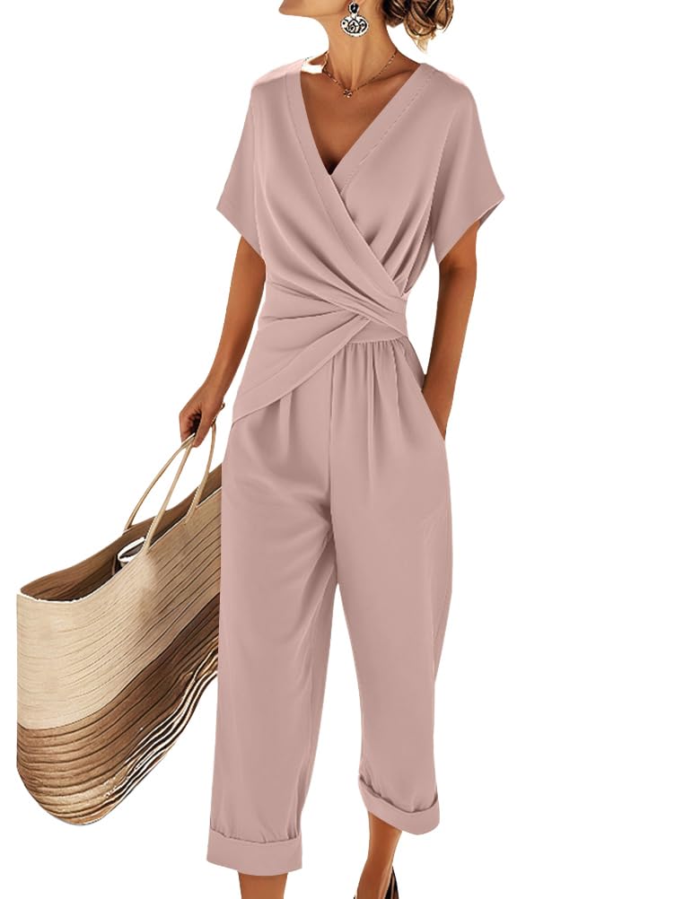 Sophia Conjunto Mujer – Set Elegante Dos Piezas con Blusa Escote V y Pantalón Fluido
