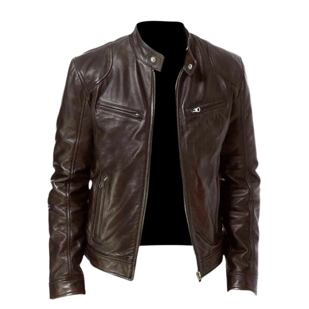 Chaqueta de piel Néstor para Hombre – Cómodo, Diseño atemporal y Estilo elegante