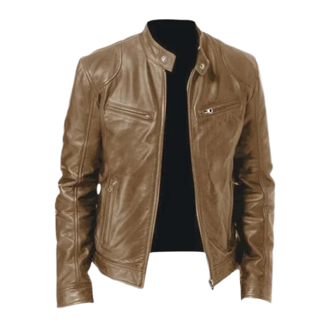 Chaqueta de piel Néstor para Hombre – Cómodo, Diseño atemporal y Estilo elegante