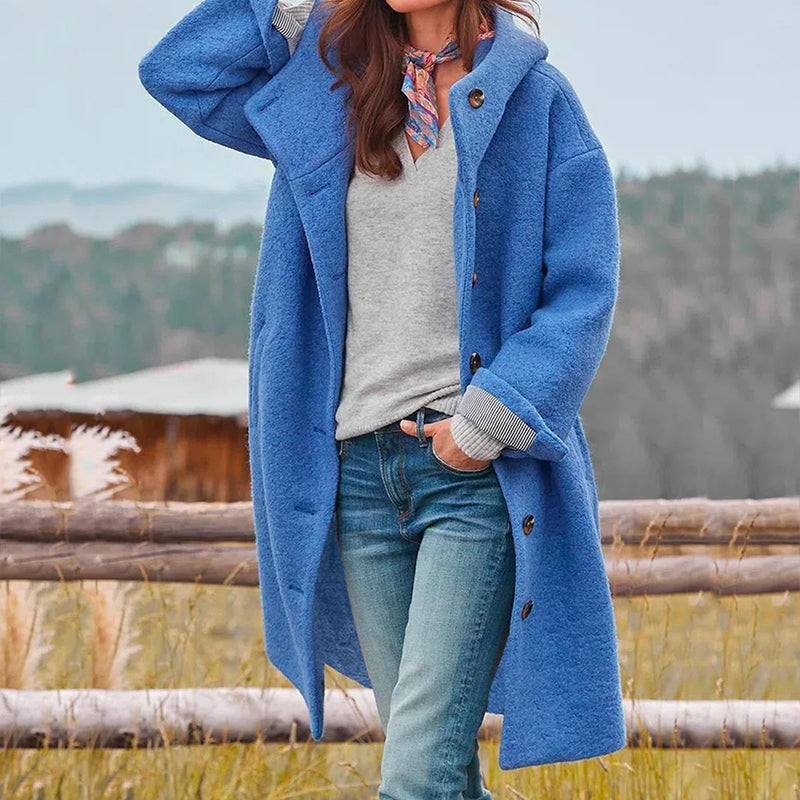 Abrigo de invierno Fátima para Mujer – Capucha, Cálido y Elegante