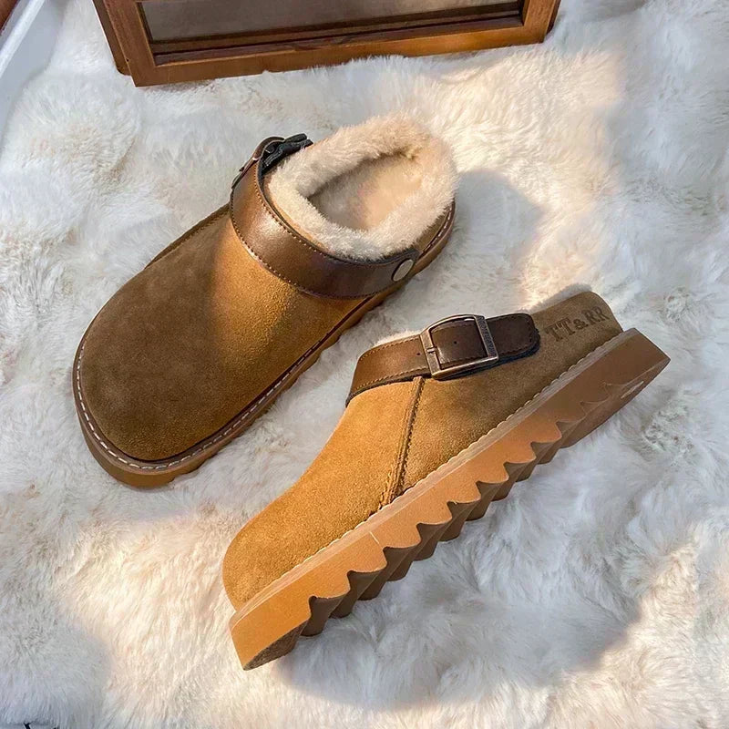 Sandalias Manuela para Mujer – Cómodo, Cálido y Afelpado
