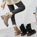 Botas de invierno Blanca para Mujer – Cálido, Diseño atemporal y Afelpado