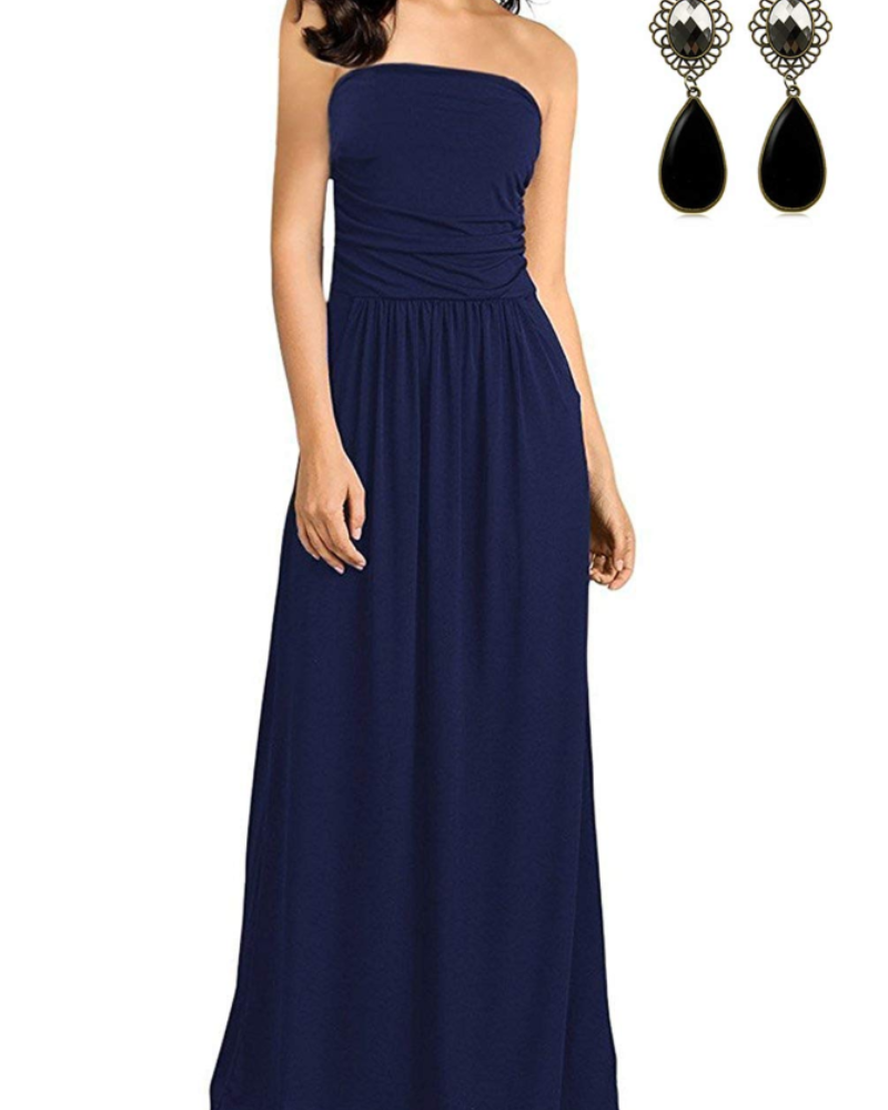 Isla Vestido Maxi Mujer – Estilo Boho, Bolsillos, Tejido Ligero y Secado Rápido