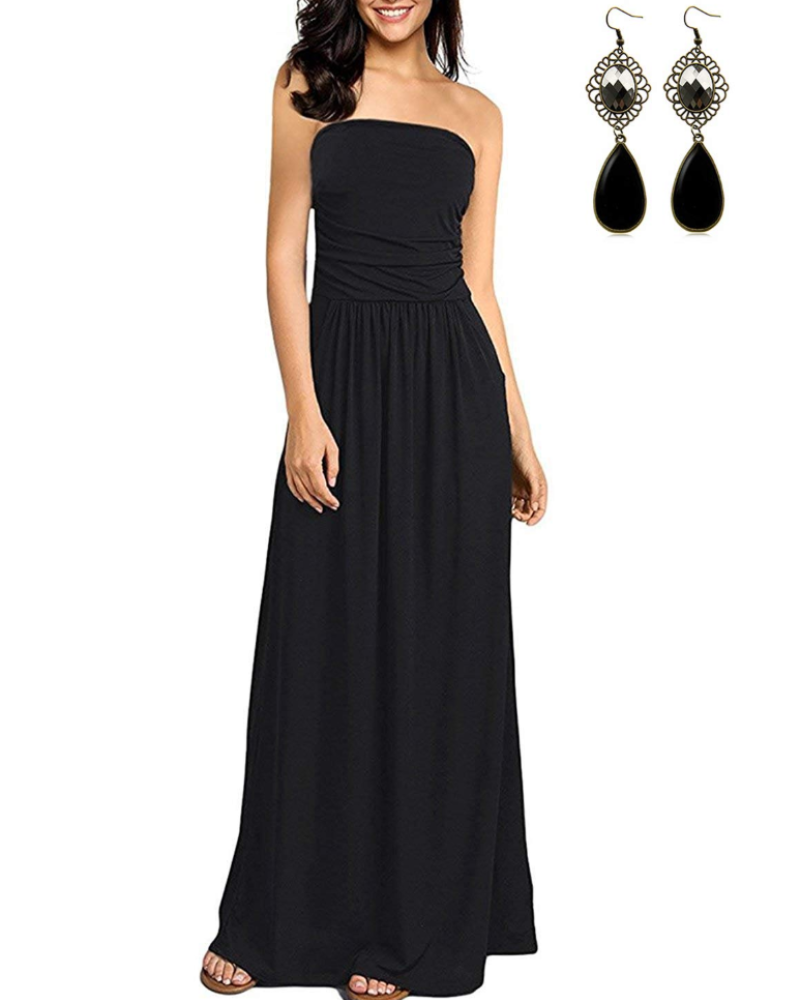 Isla Vestido Maxi Mujer – Estilo Boho, Bolsillos, Tejido Ligero y Secado Rápido