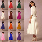 Vestido midi Valentina para Mujer – Corte elegante, Cómodo y Cálido