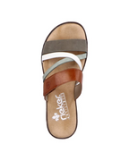 Tessa Mules Mujer – Cuero Sintético, Tacón Cuña Ligero y Plantilla Acolchada