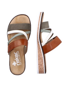Tessa Mules Mujer – Cuero Sintético, Tacón Cuña Ligero y Plantilla Acolchada