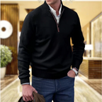 Adrian Maglione con Cerniera da Uomo – Maglione Elegante in Cashmere Chic
