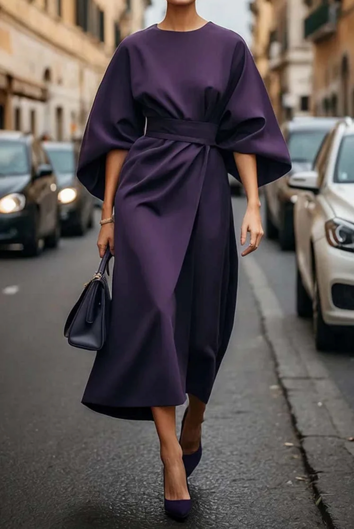 Vestido Nerea para Mujer – Elegante, Mangas globo y Sofisticado