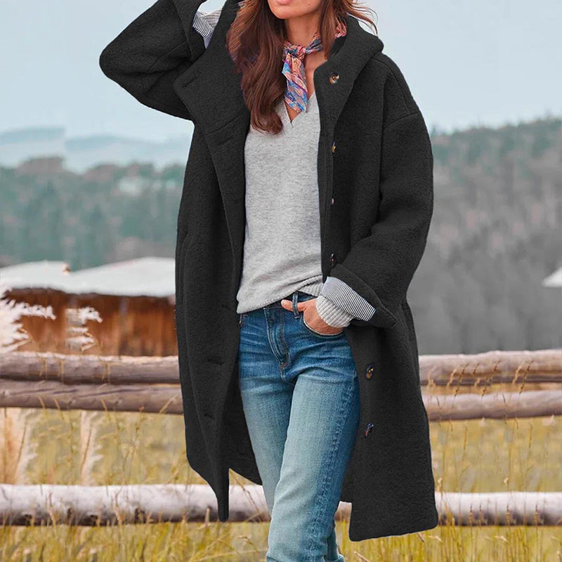 Abrigo de invierno Fátima para Mujer – Capucha, Cálido y Elegante