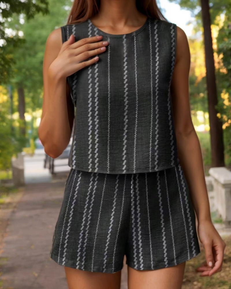 Lauren Conjunto Mujer – Set Dos Piezas Lounge, Shorts y Tejido Elástico Ligero
