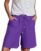 Bella Shorts Mujer – Paper Bag de Cintura Alta con Cordón y Bolsillos