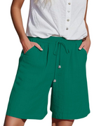 Bella Shorts Mujer – Paper Bag de Cintura Alta con Cordón y Bolsillos