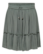 Lily Falda Mini Mujer – Viscosa Suave con Corte A y Cintura Elástica Ajustable
