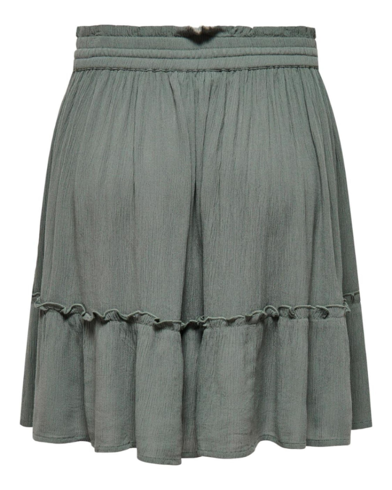 Lily Falda Mini Mujer – Viscosa Suave con Corte A y Cintura Elástica Ajustable