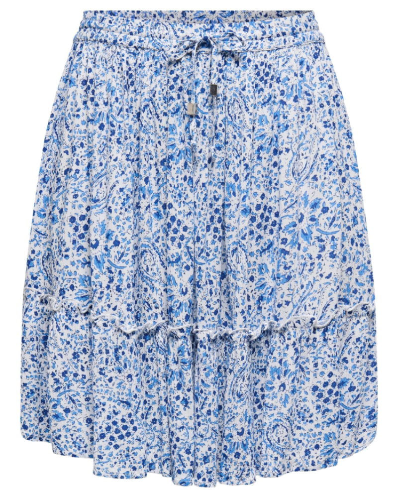 Lily Falda Mini Mujer – Viscosa Suave con Corte A y Cintura Elástica Ajustable