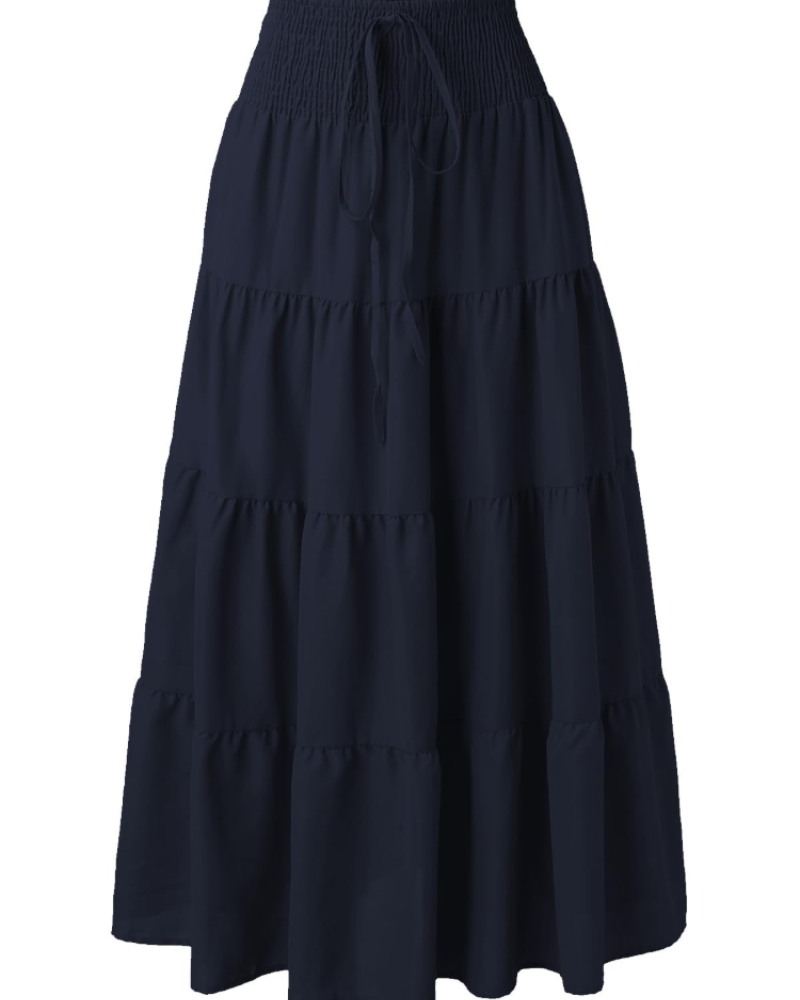 Brianna Vestido Maxi Mujer – Diseño 2 en 1 Boho con Cintura Elástica