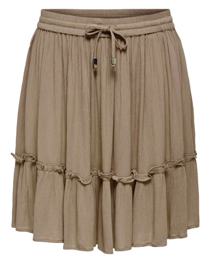 Lily Falda Mini Mujer – Viscosa Suave con Corte A y Cintura Elástica Ajustable