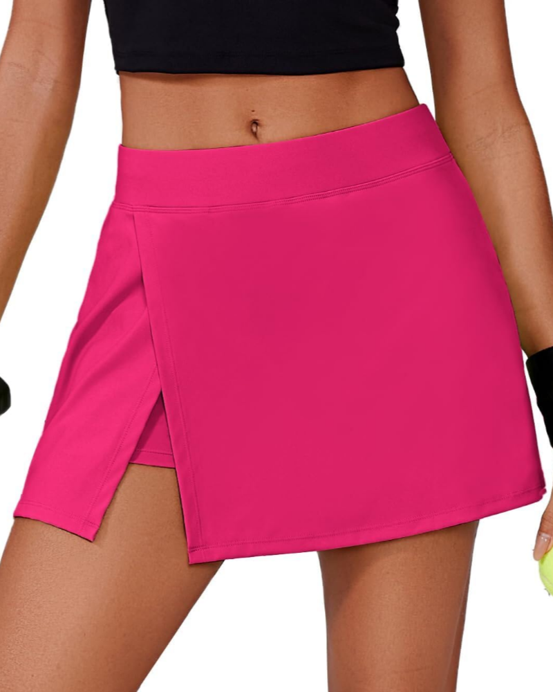 Brooke Falda Pantalón Deportiva Mujer – Cintura Alta con Shorts Integrados y Bolsillos
