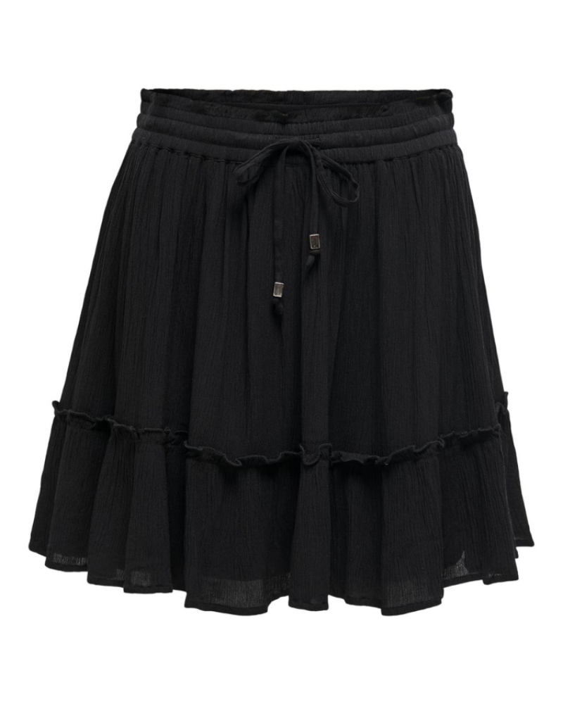 Lily Falda Mini Mujer – Viscosa Suave con Corte A y Cintura Elástica Ajustable