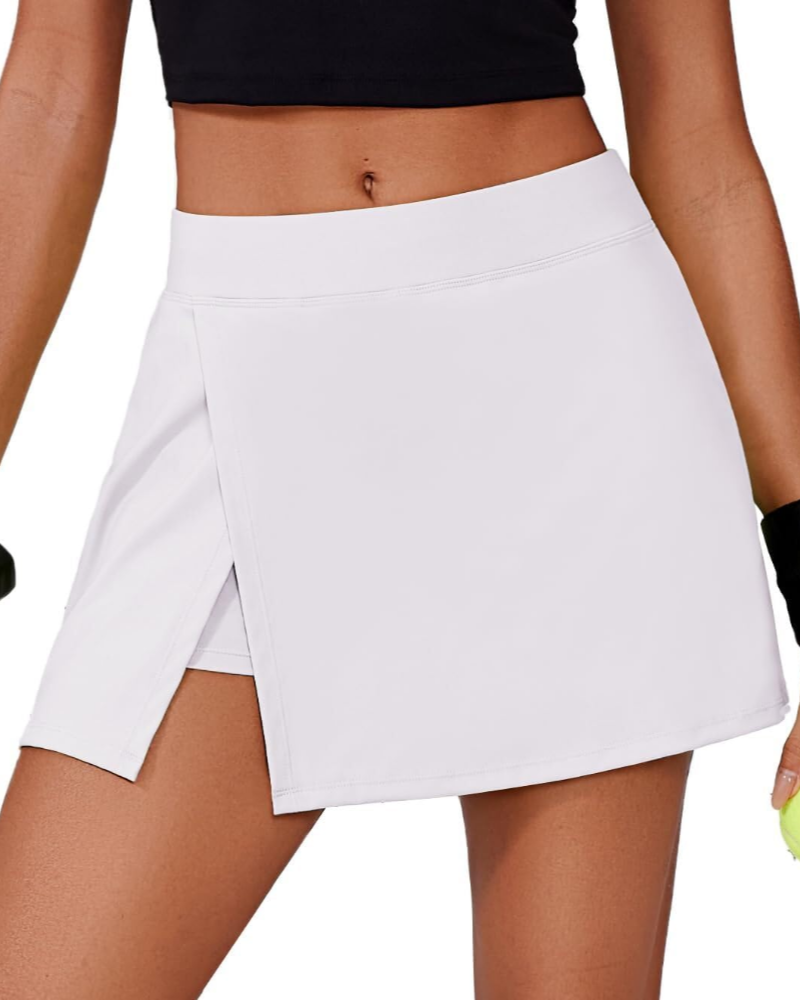 Brooke Falda Pantalón Deportiva Mujer – Cintura Alta con Shorts Integrados y Bolsillos