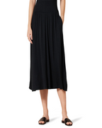 Daisy Falda Midi Mujer – Jersey Elástico con Bolsillos y Detalles Fruncidos