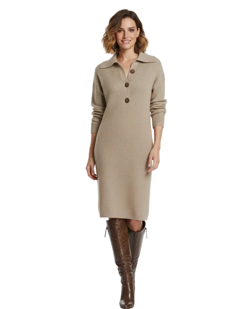 Vestido midi Leonor para Mujer – Sofisticado, Elegante y Cómodo