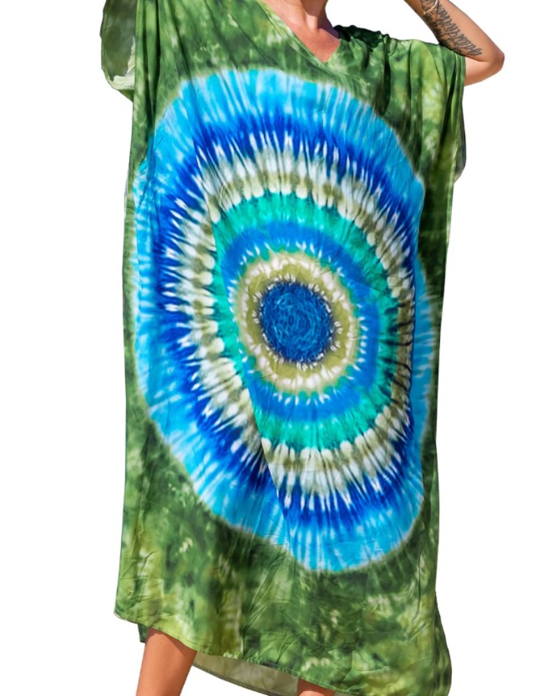 Autumn Vestido Kaftán Mujer – Corte Oversize, Tejido Ligero y Estilo Boho