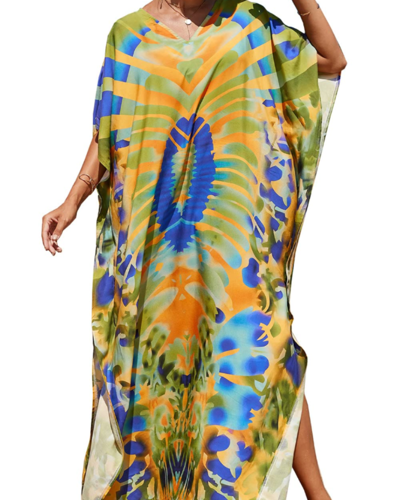 Autumn Vestido Kaftán Mujer – Corte Oversize, Tejido Ligero y Estilo Boho
