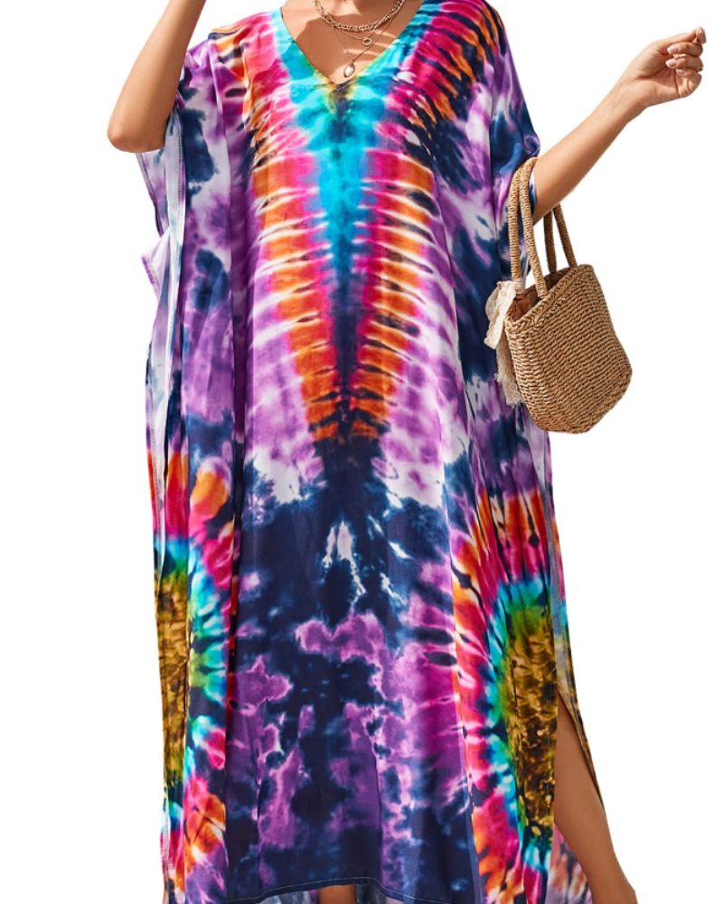 Autumn Vestido Kaftán Mujer – Corte Oversize, Tejido Ligero y Estilo Boho