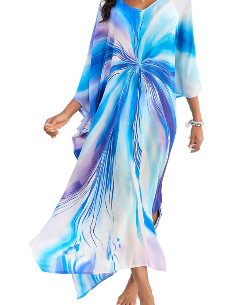 Autumn Vestido Kaftán Mujer – Corte Oversize, Tejido Ligero y Estilo Boho