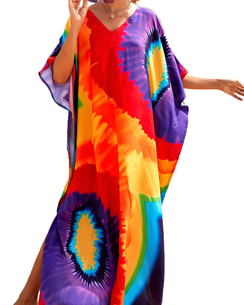 Autumn Vestido Kaftán Mujer – Corte Oversize, Tejido Ligero y Estilo Boho