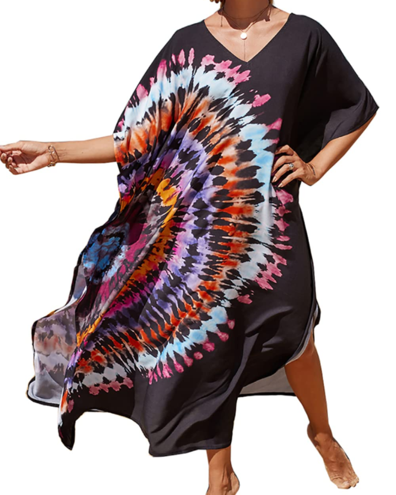 Autumn Vestido Kaftán Mujer – Corte Oversize, Tejido Ligero y Estilo Boho