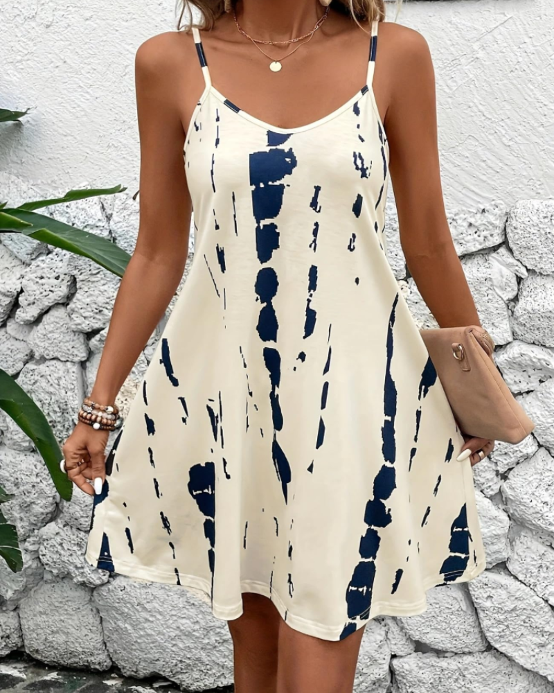 Kiara Vestido Verano Mujer – Tirantes Finos, Escote en V y Corte A Ligero