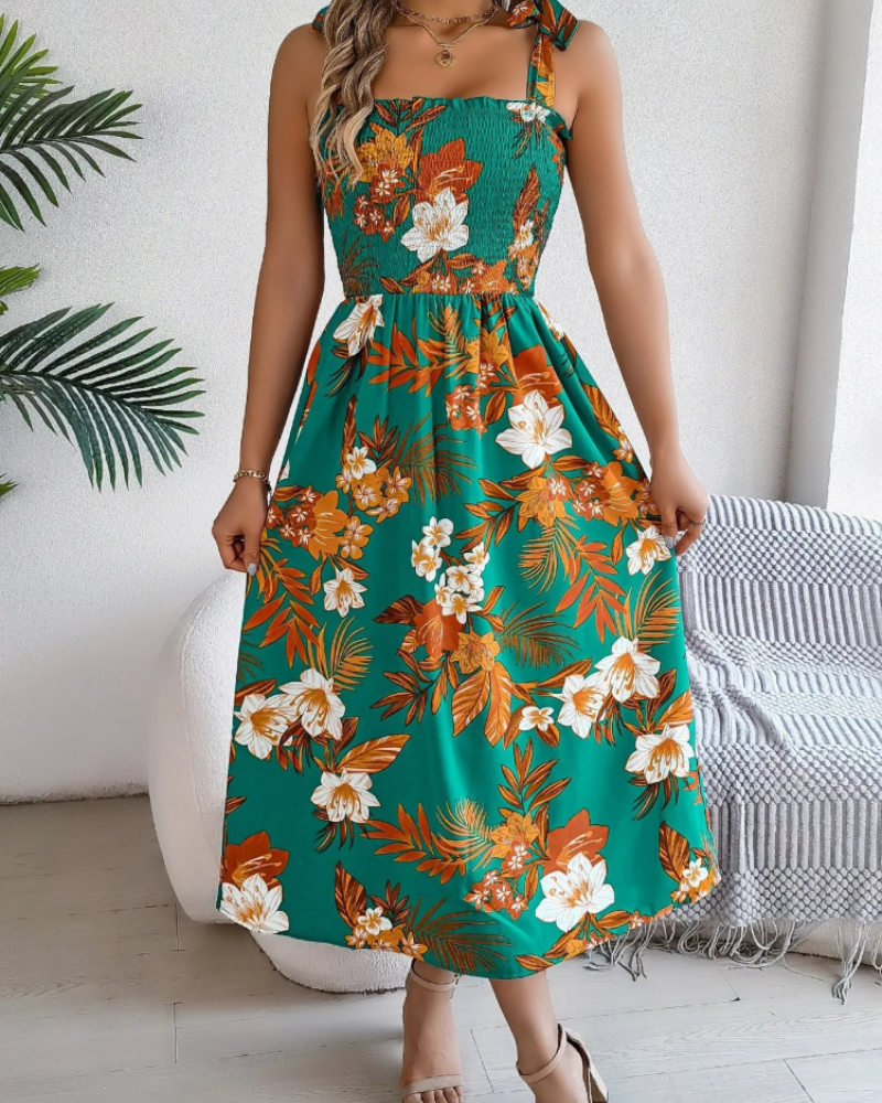 Cora Vestido Floral de Verano Mujer – Corte Fluido, Ligero y Estampado Colorido