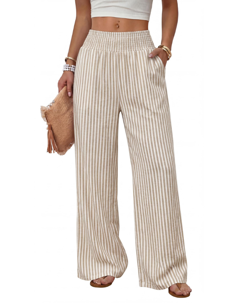 Kylie Pantalón Mujer – Wide Leg Ligero con Bolsillos y Corte Relajado