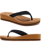 Tessa Chanclas Mujer – Cuña con Plataforma, Tira T y Suela Antideslizante