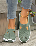 Abigail Zapatillas Walking Mujer – Malla Transpirable, Ajuste Ancho y Soporte de Arco