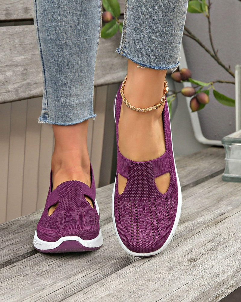Abigail Zapatillas Walking Mujer – Malla Transpirable, Ajuste Ancho y Soporte de Arco