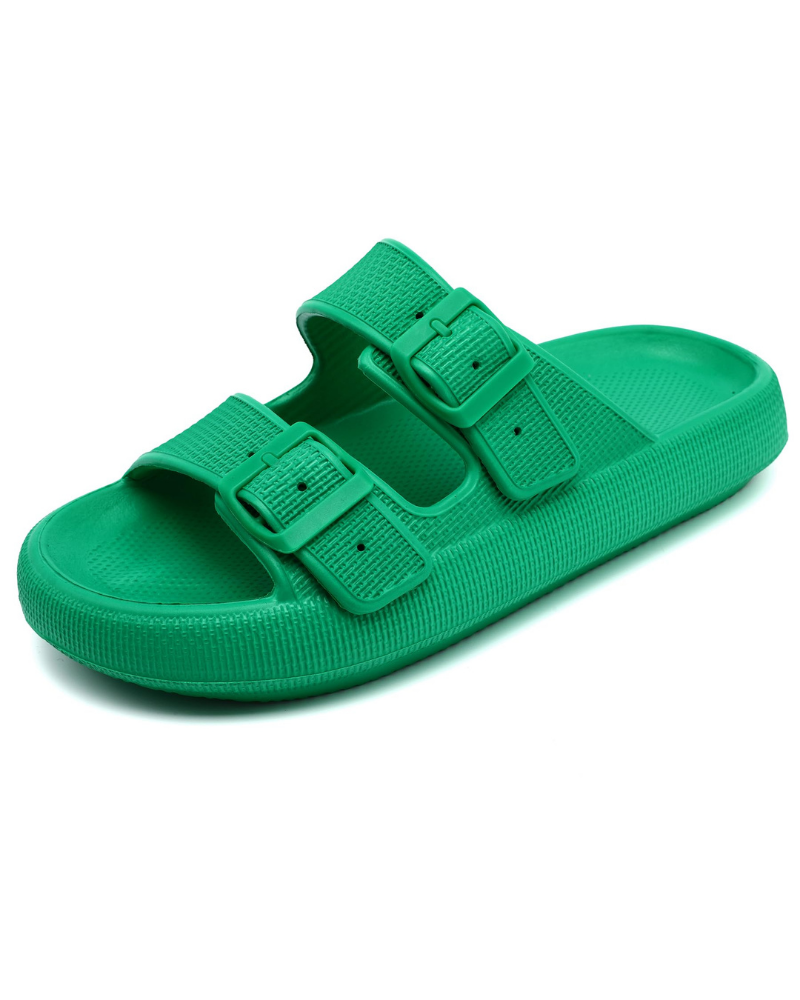 Megan Women’s Cloud Sandals – Lightweight EVA, Adjustable Buckle, and Non-Slip Sole