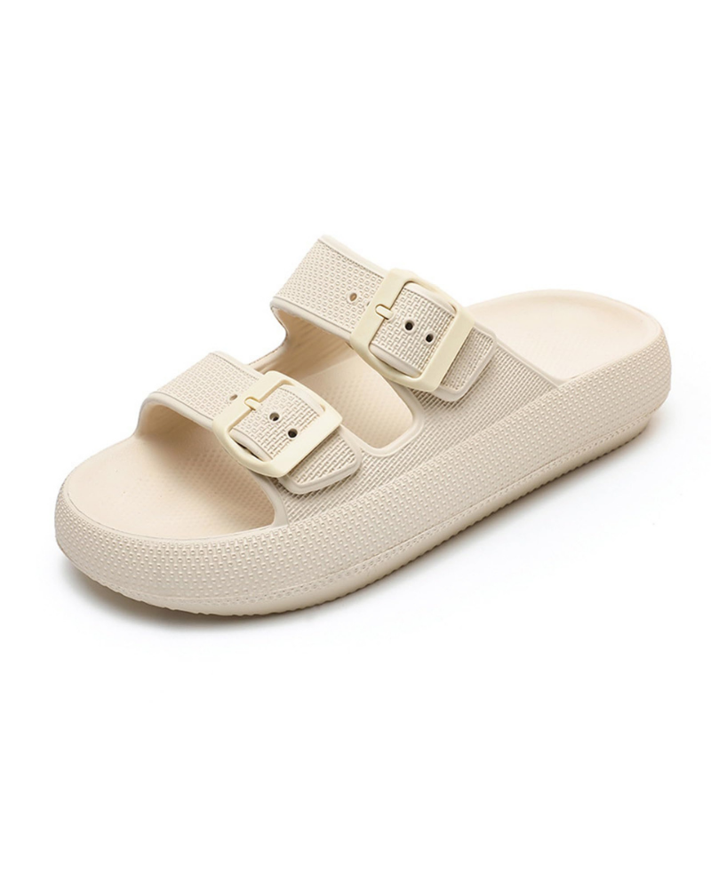 Megan Women’s Cloud Sandals – Lightweight EVA, Adjustable Buckle, and Non-Slip Sole
