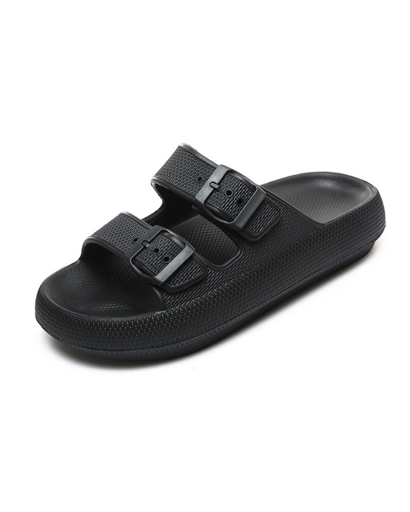 Megan Women’s Cloud Sandals – Lightweight EVA, Adjustable Buckle, and Non-Slip Sole