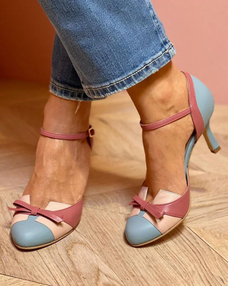 Miranda Zapatos de Tacón Mujer – Tacón Estable, Tira Fina y Ajuste Cómodo