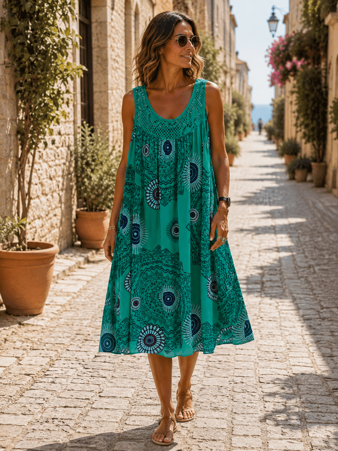 Vestido midi Nadia para Mujer – Corte cómodo, Cálido y Silueta relajada